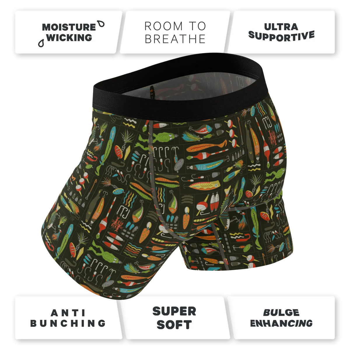 The Attic Boutique The Reel Nice Bait Box Ball Hammock® Pouch Underwear With Fly Apparel & Accessories - The Attic Boutique