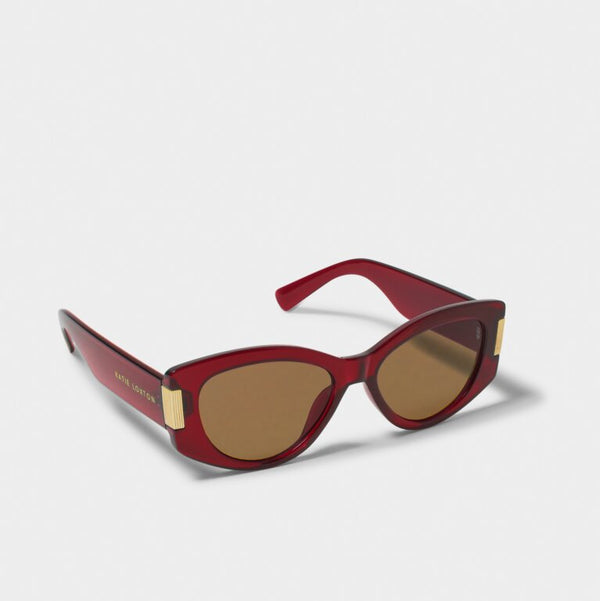 Katie Loxton Rimini Sunglasses in Deep Red  - The Attic Boutique