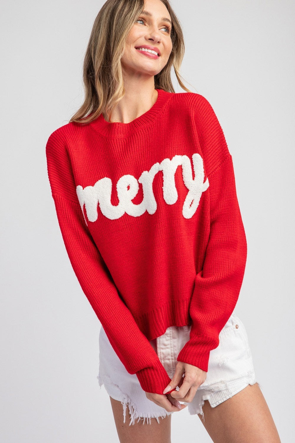 The Attic Boutique Merry Stitch Sweater Sweater - The Attic Boutique