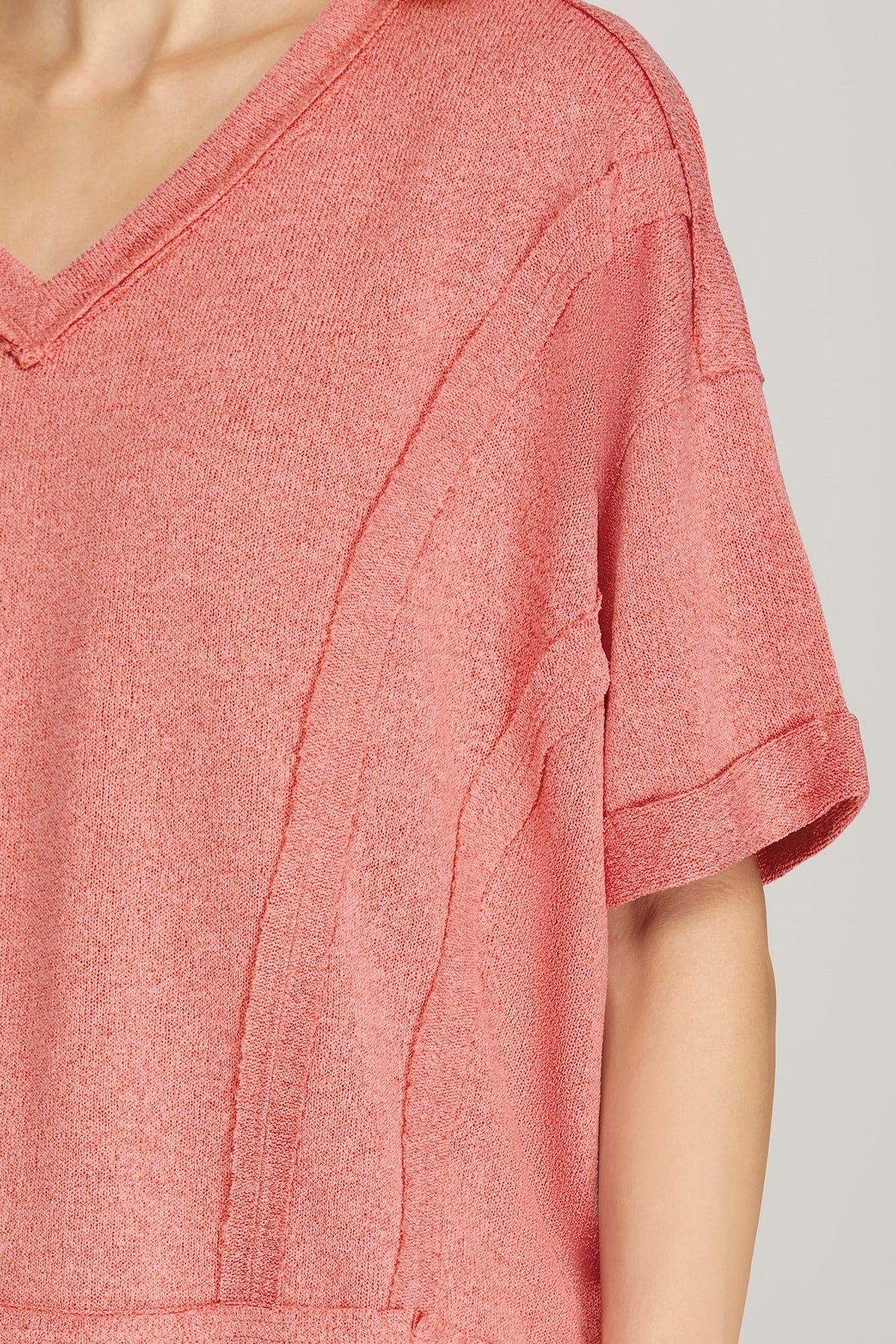 She + Sky Pink Knit Top  - The Attic Boutique