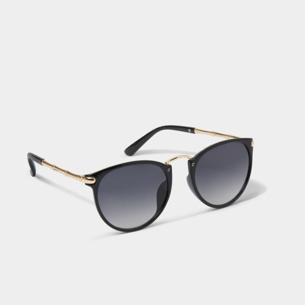 Katie Loxton Santorini Sunglasses w/ Bamboo Arm in Black  - The Attic Boutique