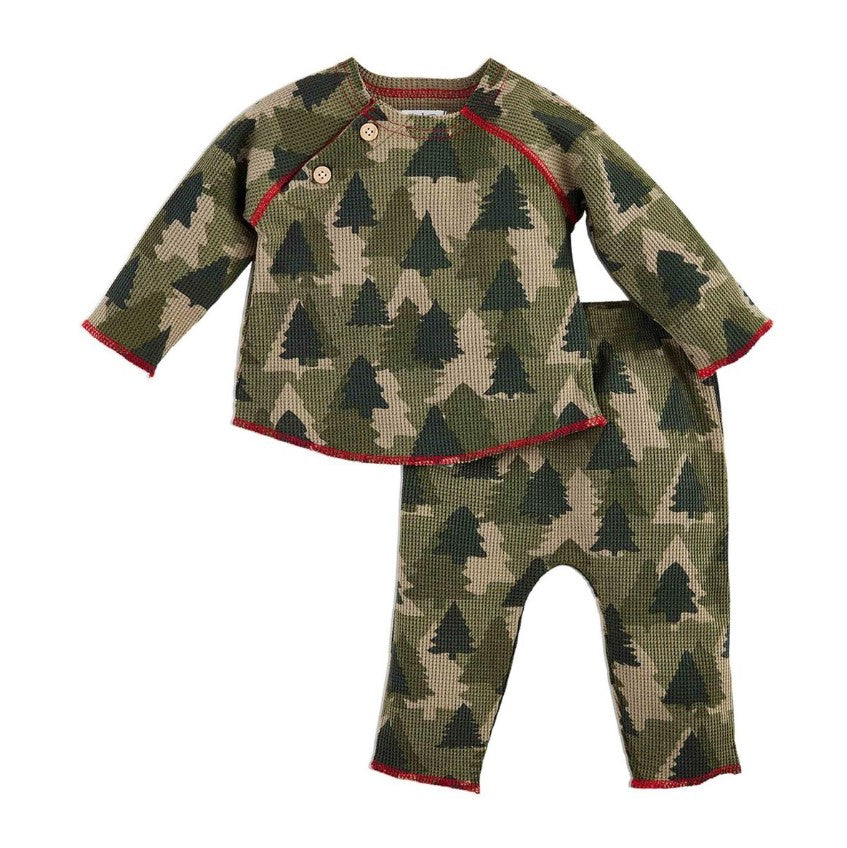 MudPie Tree Camo Waffle Two-Piece Set  - The Attic Boutique