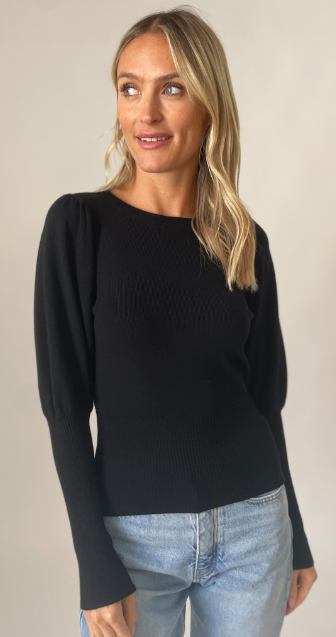 Six Fifty Clothiing Reese Black Sweater  - The Attic Boutique