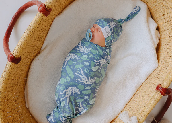 Copper Pearl Jurassic Park Knit Swaddle Blanket  - The Attic Boutique