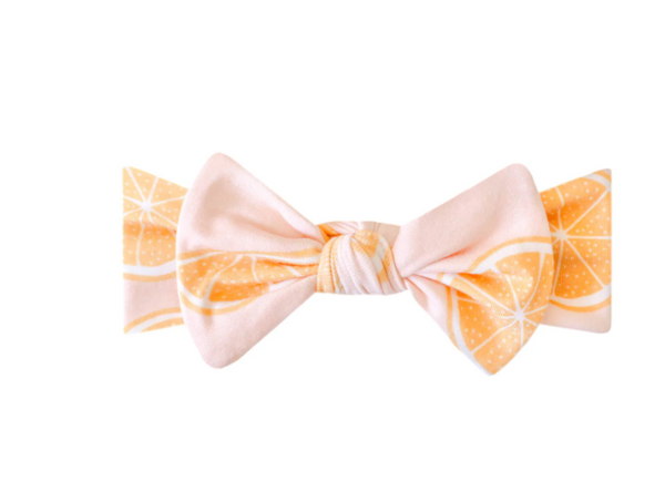 Copper Pearl Cutie Knit Headband Bow  - The Attic Boutique