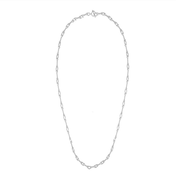 Natalie Wood Design She's Spicy Chain Link Necklace in Silver  - The Attic Boutique