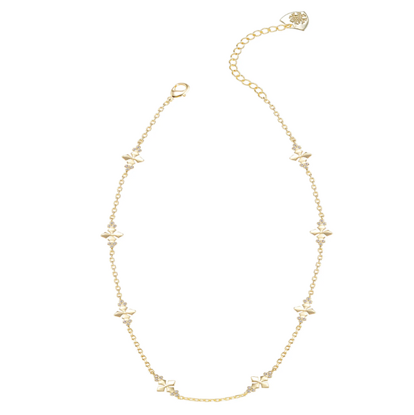 Natalie Wood Design Believer Cross Mini Necklace in Gold  - The Attic Boutique