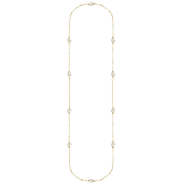 Natalie Wood Design Adorned Pearl Station Necklaces  - The Attic Boutique