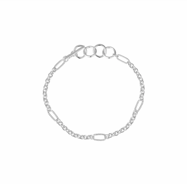 Natalie Wood Design Eclipse Chain Bracelet in Silver  - The Attic Boutique