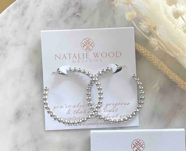 Natalie Wood Design Beaded Hoop Earring  - The Attic Boutique