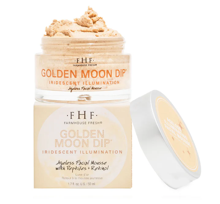 Farmhouse Fresh Goods Golden Moon Dip® Illumination Mousse with Retinol + Wrinkle-Targeting Peptides  - The Attic Boutique