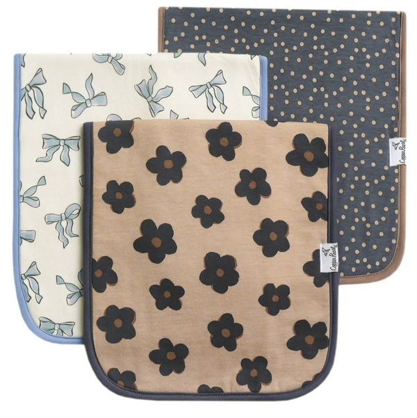 Copper Pearl Gemma In Tan Premium Burp Cloths  - The Attic Boutique