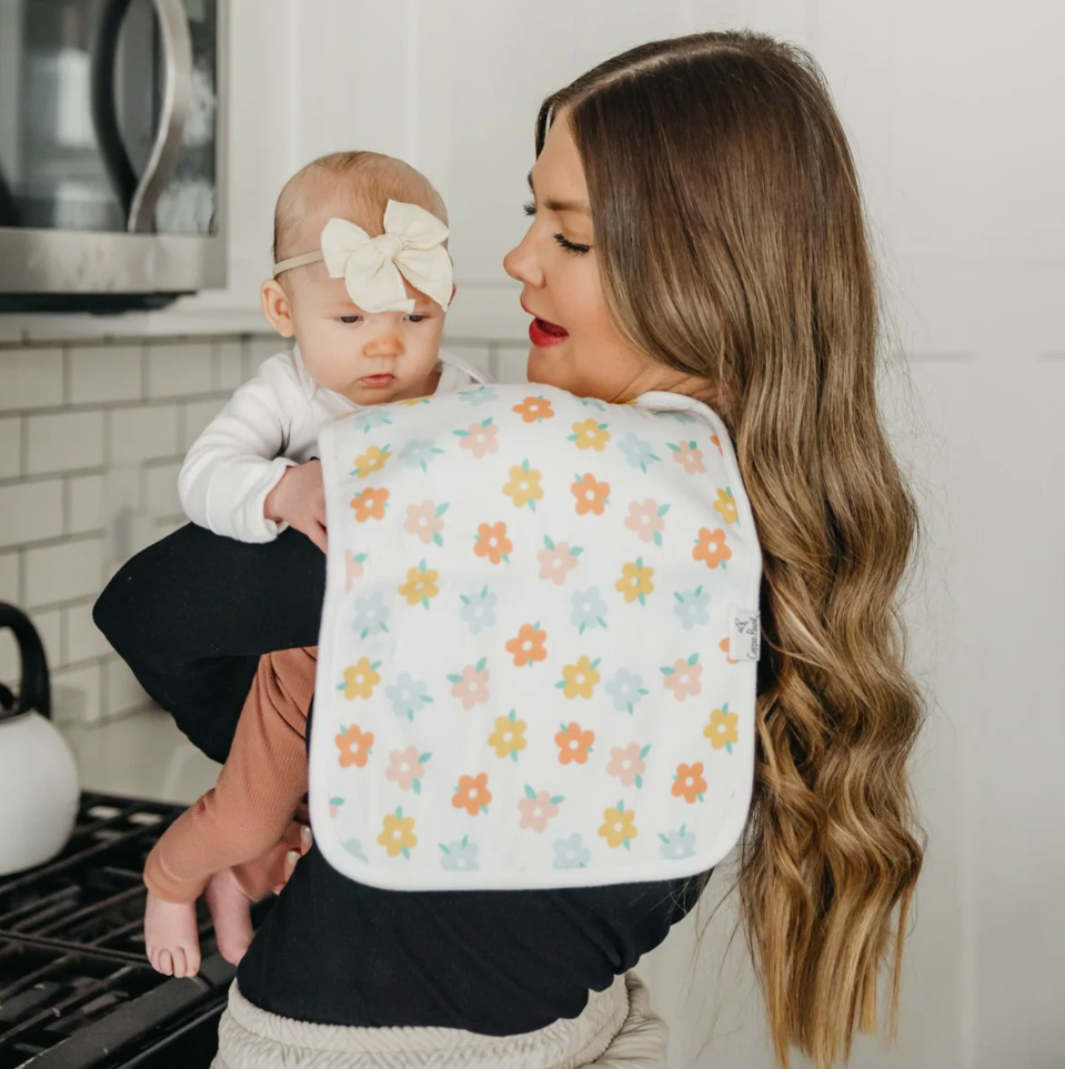 Copper Pearl Cheery Burp Cloth Set  - The Attic Boutique