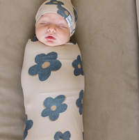 Copper Pearl Gemma In Tan Knit Swaddle Blanket  - The Attic Boutique