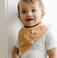 Copper Pearl Gage Baby Bandana Bibs  - The Attic Boutique