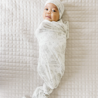 Copper Pearl Gage Knit Swaddle Blanket  - The Attic Boutique