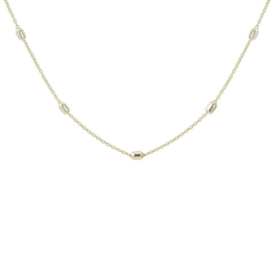 Natalie Wood Design Everyday Beaded Layering Necklace in Gold  - The Attic Boutique