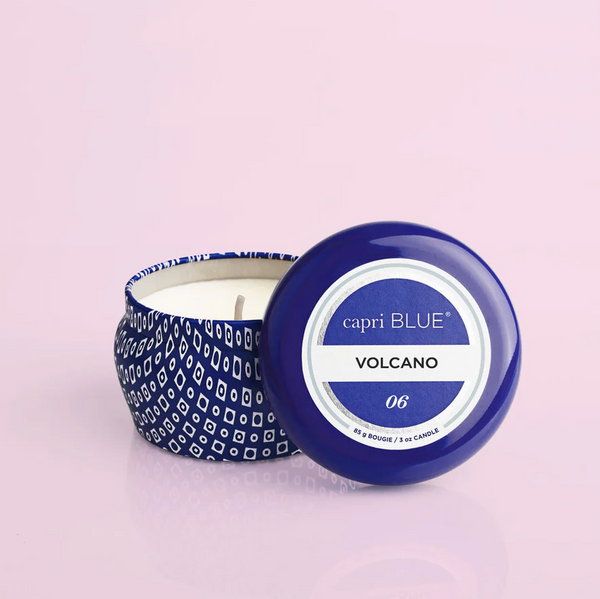 Capri Blue Volcano Blue Mini Tin Candle, 3 oz  - The Attic Boutique