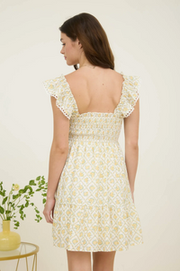 Blu Pepper Yellow Mini Dress  - The Attic Boutique