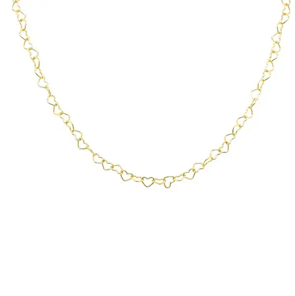 Natalie Wood Design Adorned Heart Layering Necklace in Gold  - The Attic Boutique