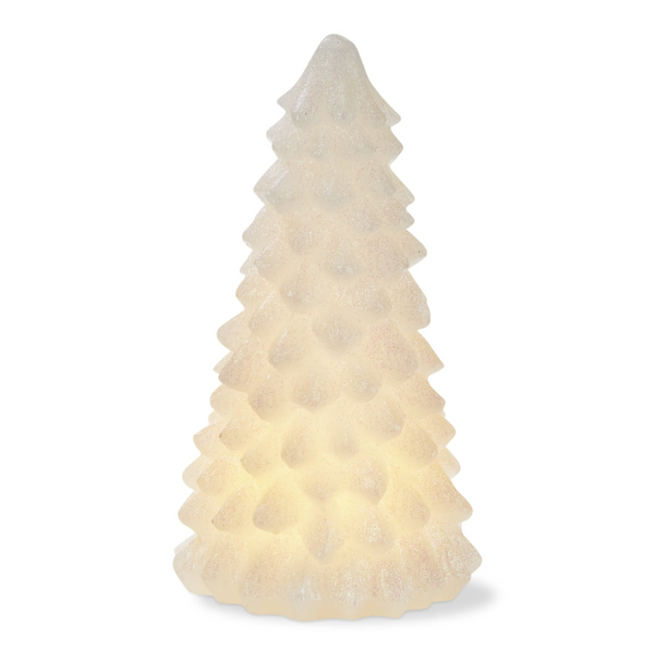 TAG Snowy Pine Tree Led Candle Large  - The Attic Boutique