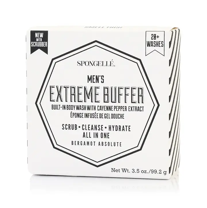 Spongellé Men’s Extreme Buffer w/ Black Scrubber  - The Attic Boutique