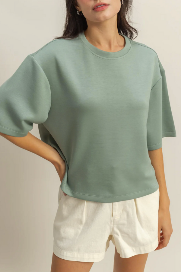 HYFVE Sage Scuba Top  - The Attic Boutique