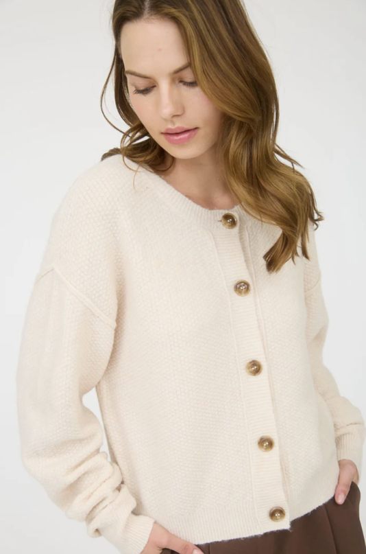 Blu Pepper Indy Ivory Cardigan  - The Attic Boutique