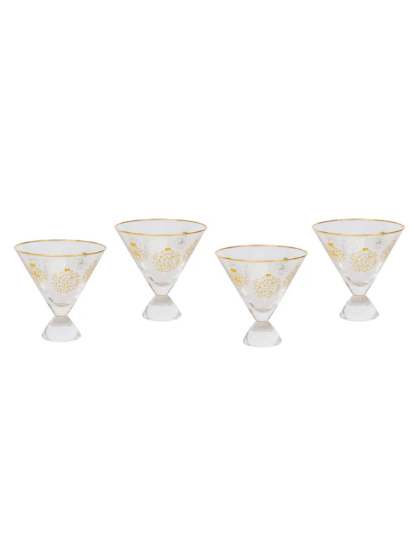 The Attic Boutique Ornaments Martini Glasses  - The Attic Boutique