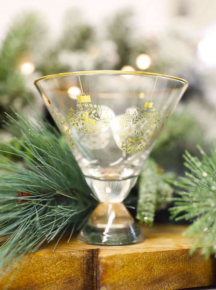 The Attic Boutique Ornaments Martini Glasses  - The Attic Boutique