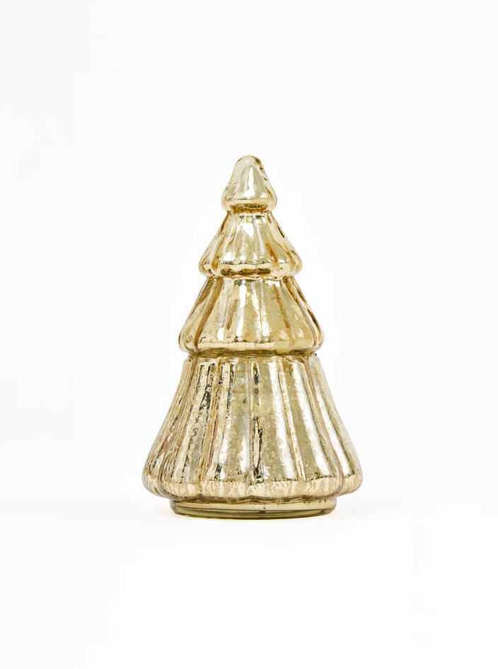 The Attic Boutique Large Glass Tree Candle  - The Attic Boutique