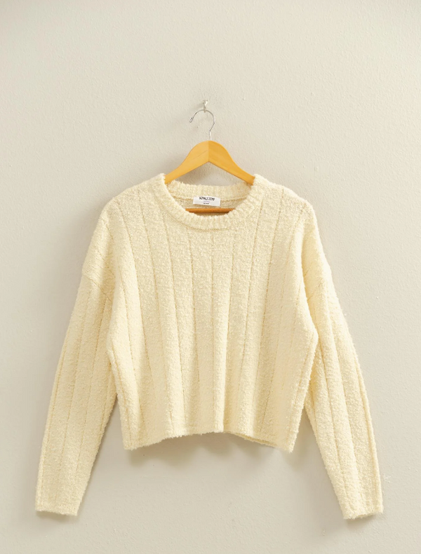 The Attic Boutique Cozy Cream Sweater  - The Attic Boutique