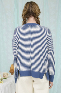Blu Pepper Lucy Knit Stripe Top  - The Attic Boutique