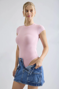 Blu Pepper Cora Pink Bodysuit  - The Attic Boutique