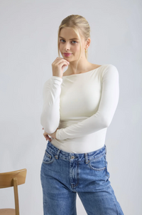 Blu Pepper Mabel Cream Top  - The Attic Boutique