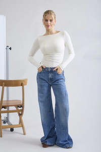 Blu Pepper Mabel Cream Top  - The Attic Boutique