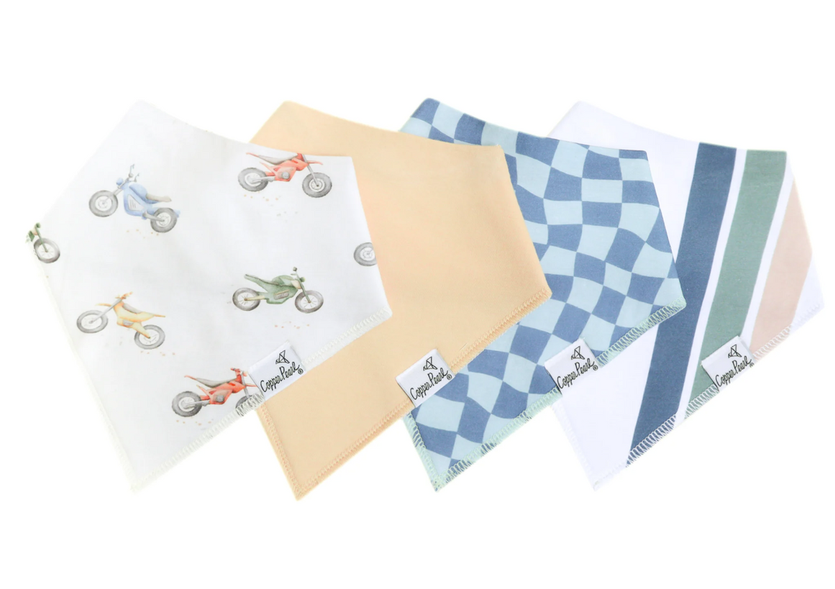 Copper Pearl Ryder Bandana Bib Set  - The Attic Boutique