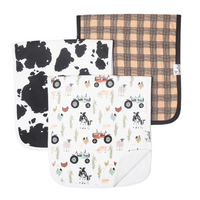 Copper Pearl Jo Burp Cloth Set (3 pack)  - The Attic Boutique