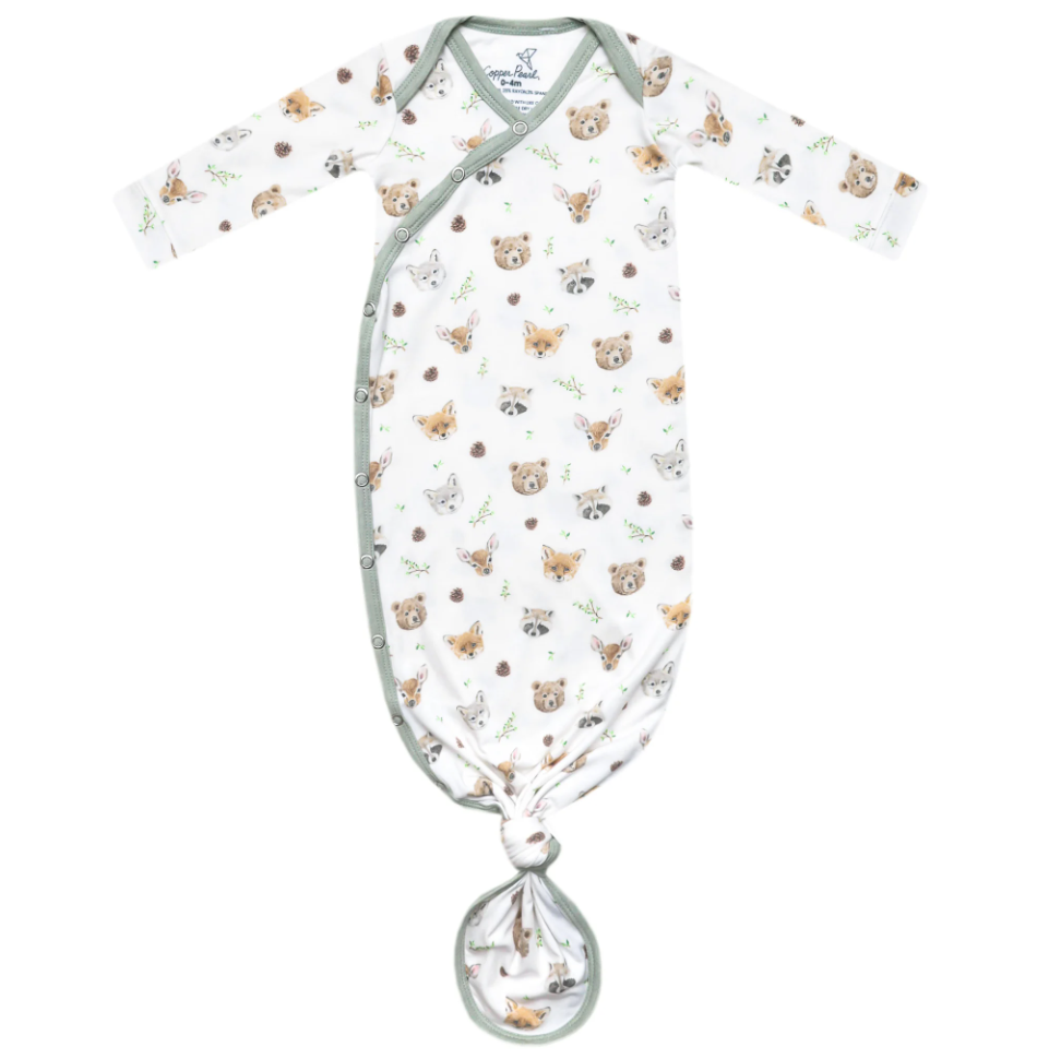 Copper Pearl Wilder Newborn Knotted Gown  - The Attic Boutique