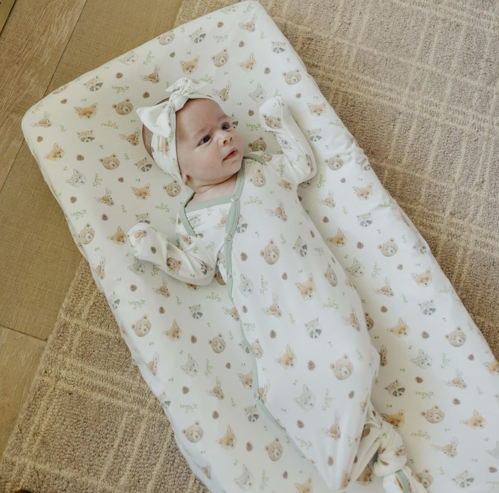 Copper Pearl Wilder Newborn Knotted Gown  - The Attic Boutique