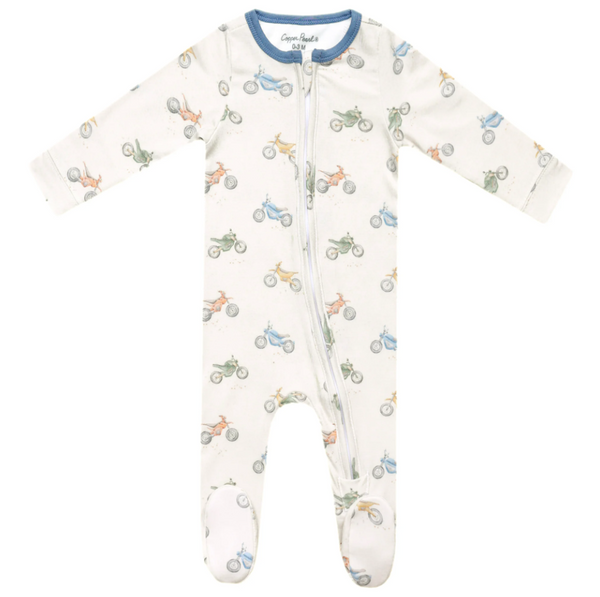 Copper Pearl Ryder Zip-up Footie  - The Attic Boutique