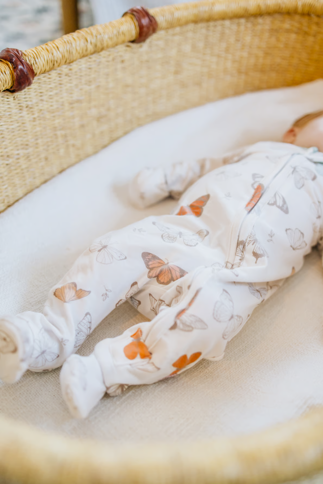 Copper Pearl Luna Zip-up Footie  - The Attic Boutique