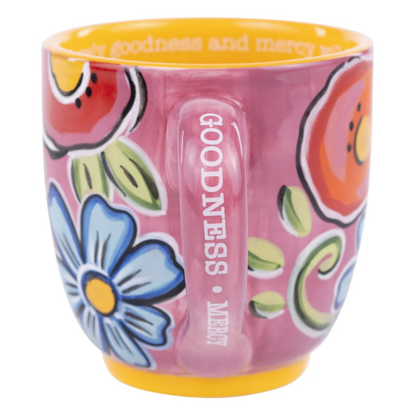 Glory Haus Goodness Mercy Floral Mug  - The Attic Boutique