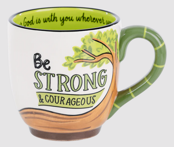 Glory Haus Strong & Courageous Mug  - The Attic Boutique