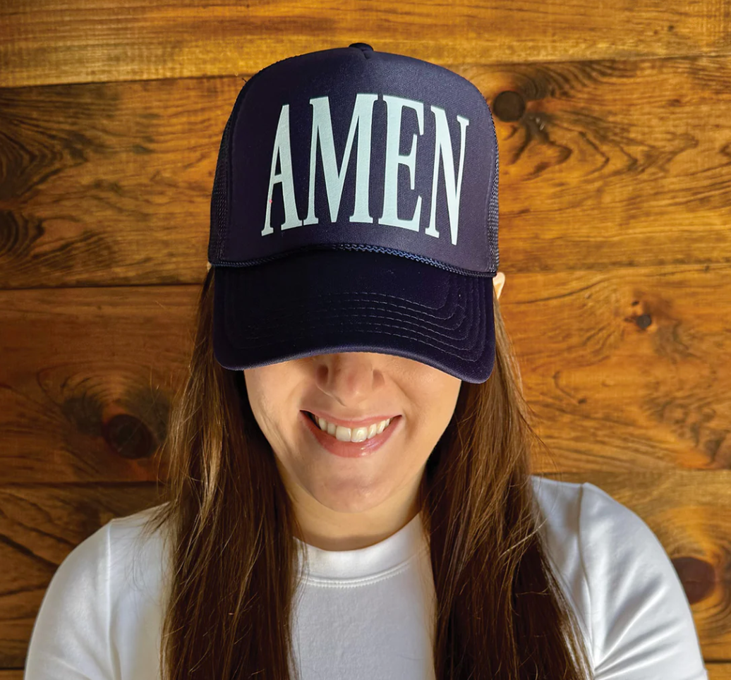 Southern Fried Design Barn "AMEN" Trucker Hat  - The Attic Boutique