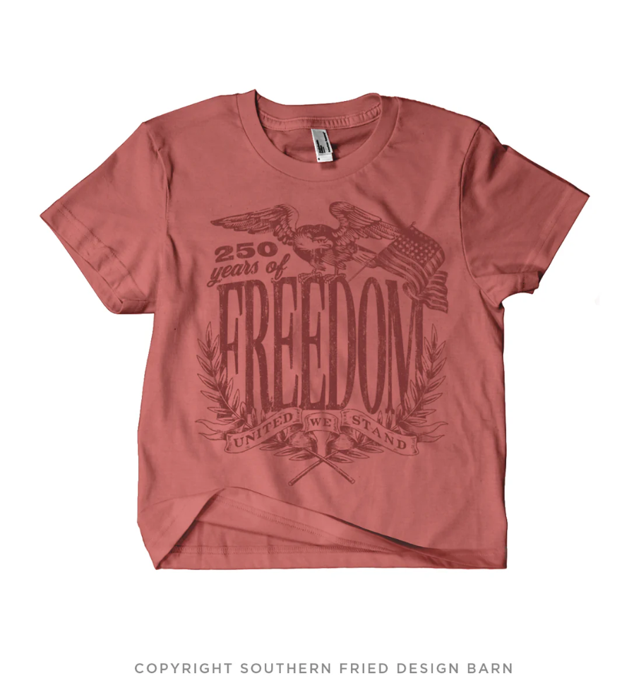 Southern Fried Design Barn 250 Freedom Crop Shirt  - The Attic Boutique