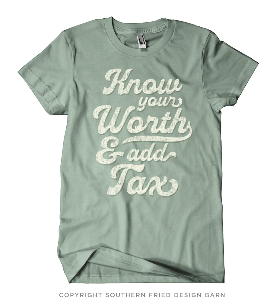 Southern Fried Design Barn Know Your Worth Shirt  - The Attic Boutique