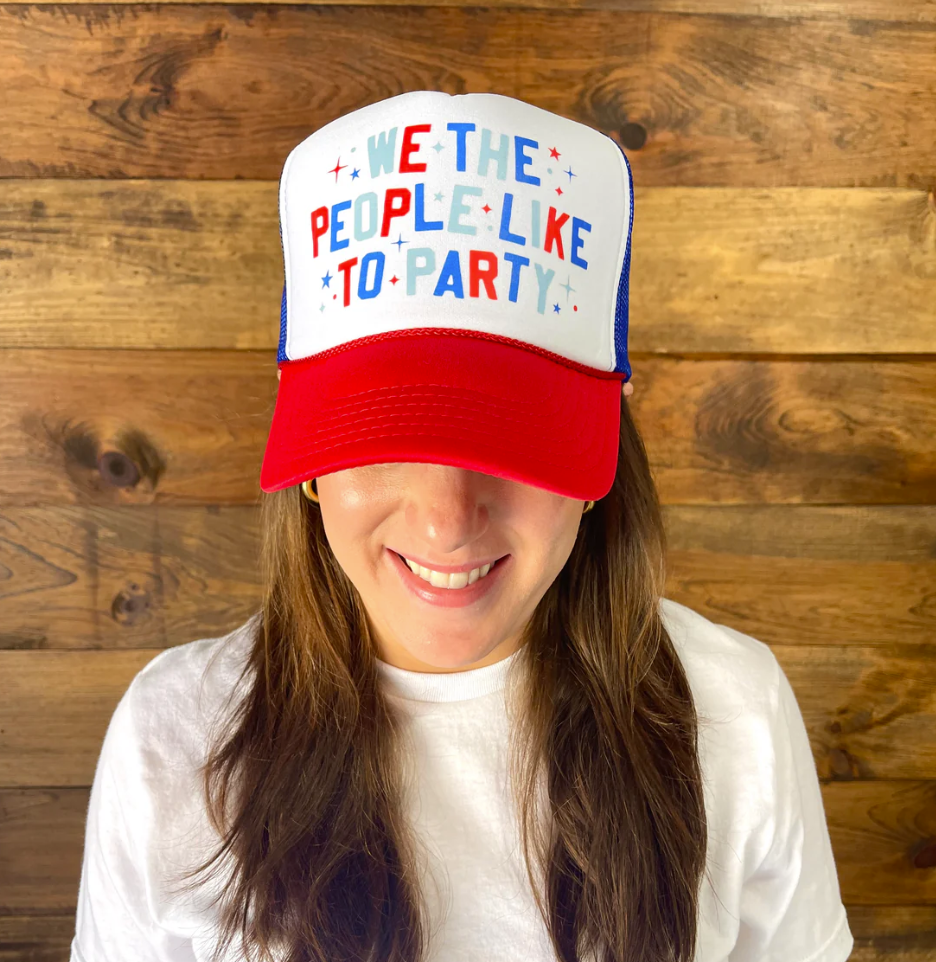 Southern Fried Design Barn We The People Trucker Hat  - The Attic Boutique