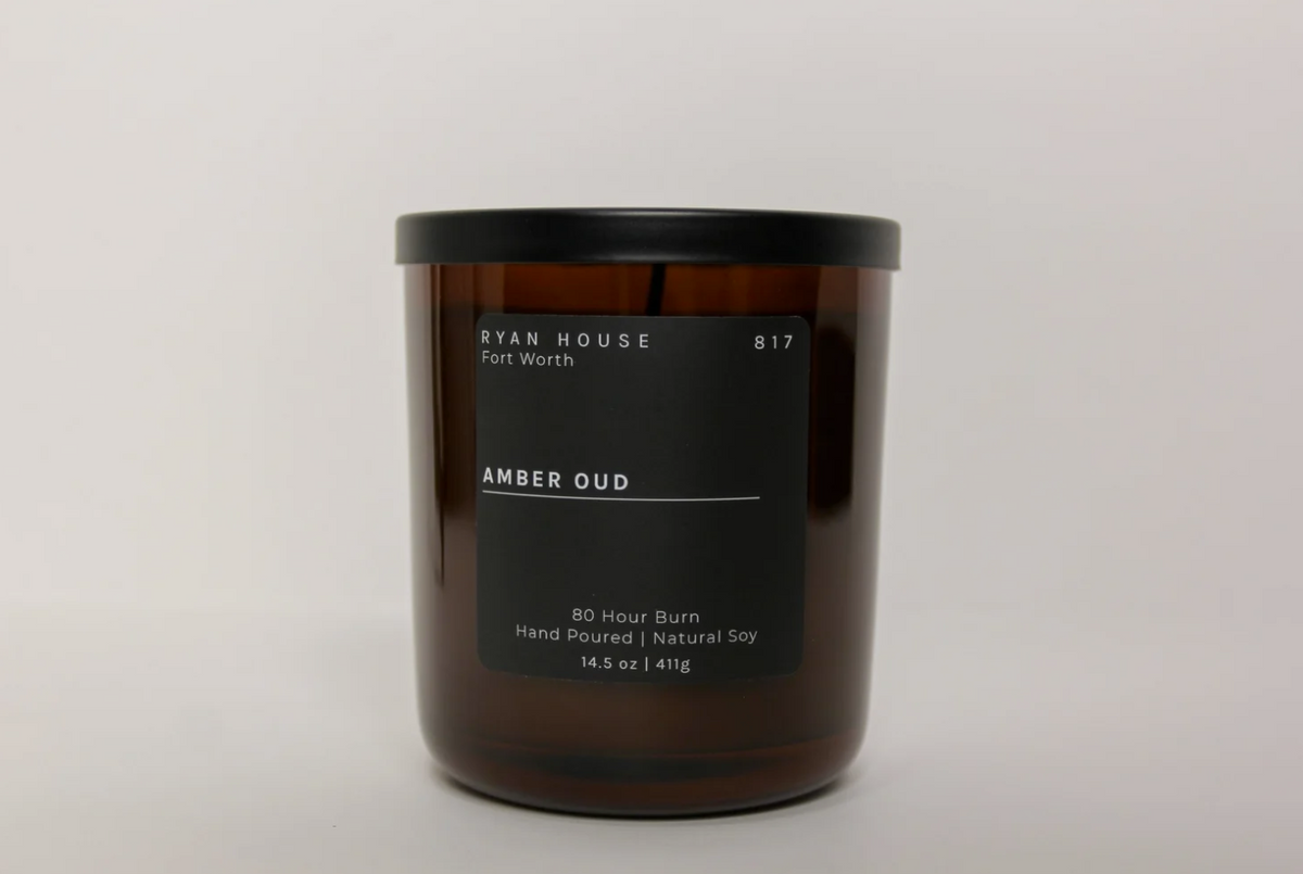 Ryan House Candles Amber Oud Candle  - The Attic Boutique