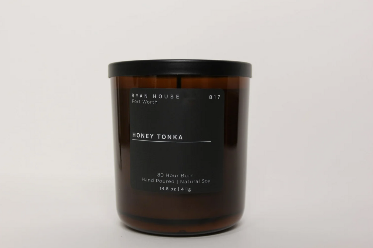 Ryan House Candles Honey Tonka Candle  - The Attic Boutique